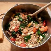 Farro Salad w/Kale & Cherry Tomatoes
