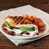Summer Tomato, Mozzarella, and Basil Panini with Balsamic Syrup