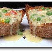 Chicken a la King in Toast Cups