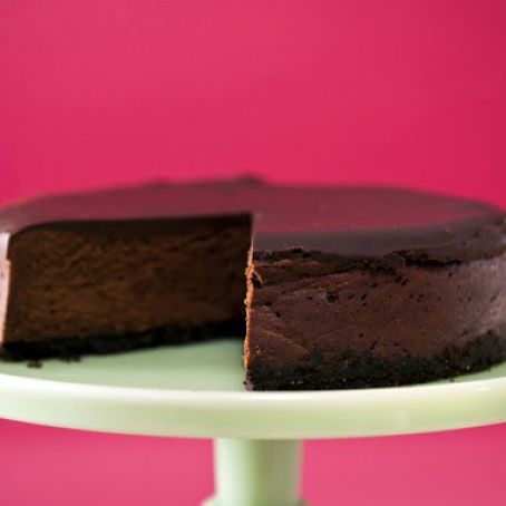Deepest Darkest Chocolate Cheesecake