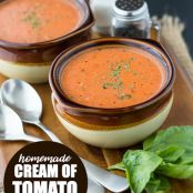 Homemade Cream of Tomato Soup