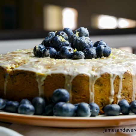 Blueberry Almond Flour Cake