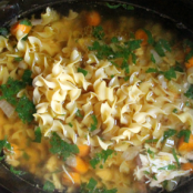 The Best Crockpot Chicken Noodle Soup