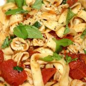 Venetian Calamari with Spicy Sauce and Egg Fettuccine