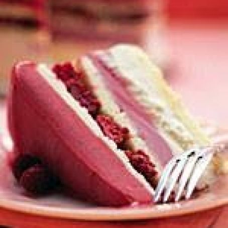 Frozen Raspberry Layer Cake