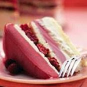 Frozen Raspberry Layer Cake