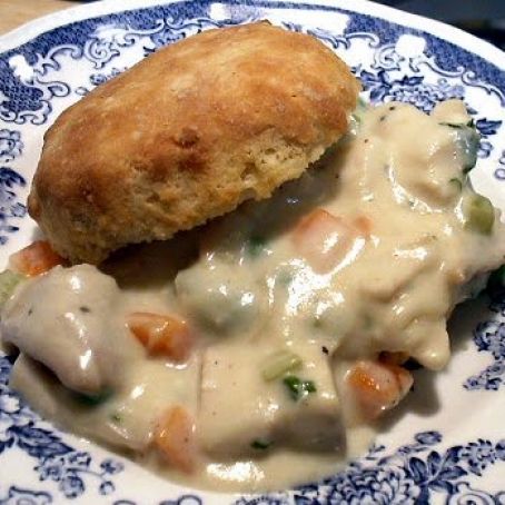 Creamed Chicken and Biscuits