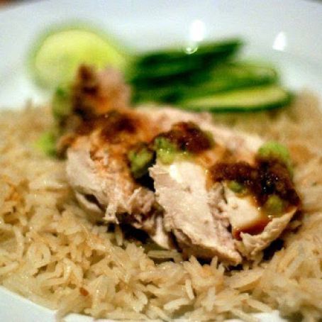 Zak Pelaccio's Chicken Breasts with Garlic-Chili-Ginger Sauce