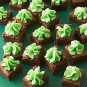 Creme de Menthe Brownie Bites