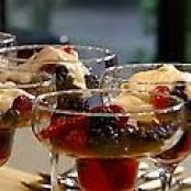 Freeform Cheesecake Poured over Fresh Fruit