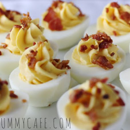 deviled eggs -J. Alexander’s copycat