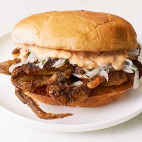 Soft-Shell Crab Sandwiches With Singapore Slaw