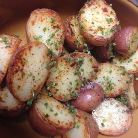 Potatoes - Braised Red with Chives