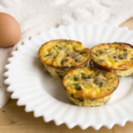 Mini Mushroom-&-Sausage Quiches