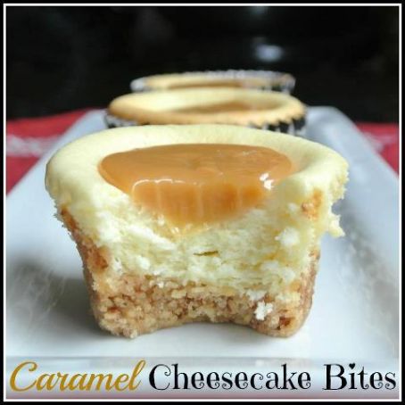 Caramel Cheesecake Bites