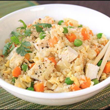 Chicken Cauliflower Fried Rice  | Hungry Girl
