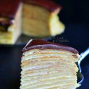 BOSTON CREAM CREPE CAKE