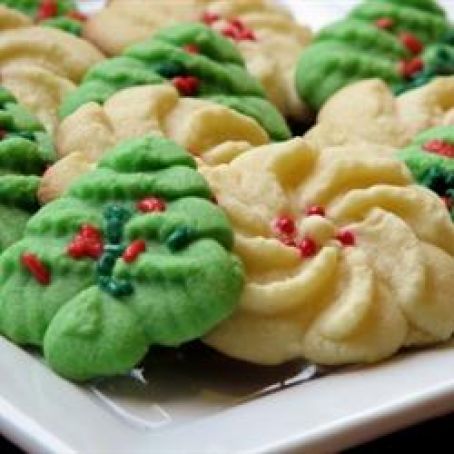 Butter Rich Spritz Butter Cookies