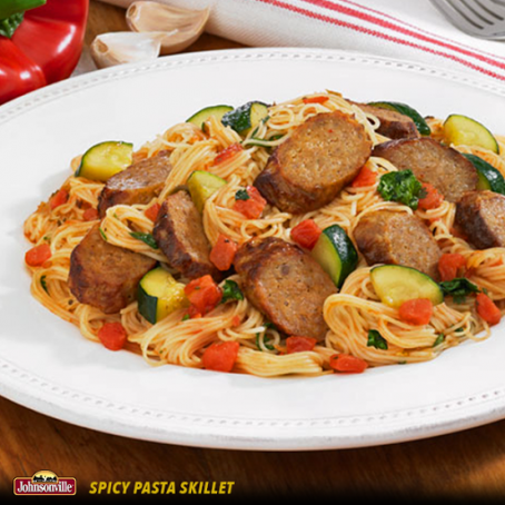 Johnsonville Spicy Pasta Skillet
