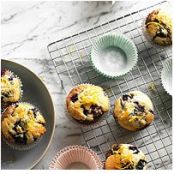 Citrus-Topped Double Blueberry Muffins