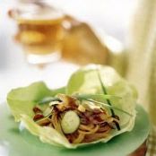 Lettuce Bundles with Spicy Peanut Noodles