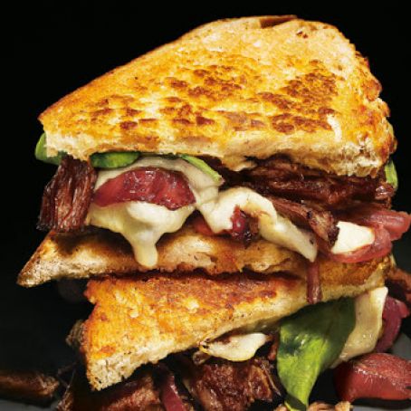 Grilled Cheese and Short Rib Sandwiches