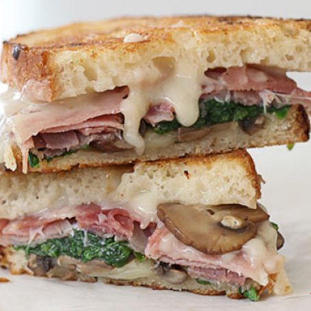 Truffled Mushroom with Prosciutto and Tallegio Grilled Cheese