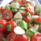 Mozzarella, Tomato & Avocado Salad