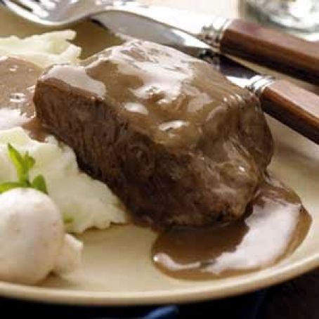Beef in Mushroom Gravy