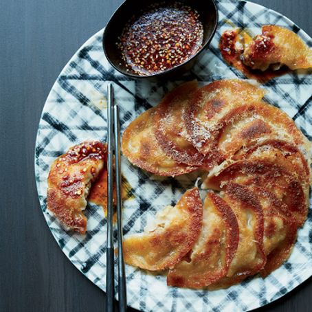 Pork-Kimchi Dumpling Pancakes