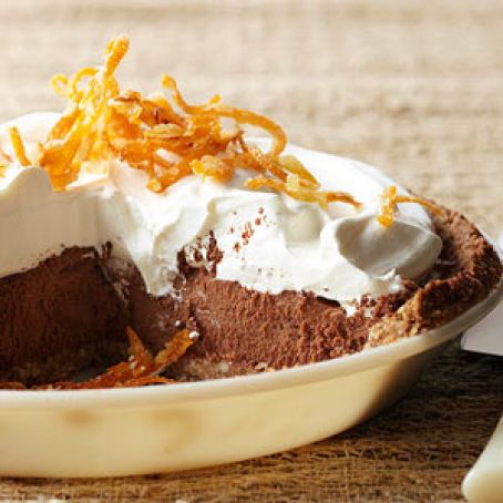 Orange-Hazelnut French Silk Pie