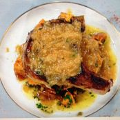 Pork: Double-Cut Pork Chops with Caramelized Onion Gravy