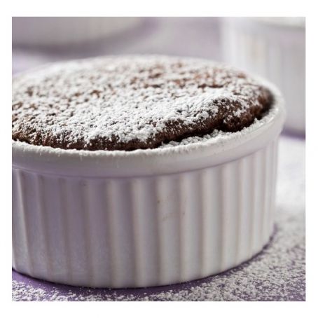 Easy 5-Ingredient Dark Chocolate Soufflés