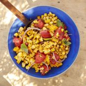 Charred Corn Salad with Basil and Tomatoes