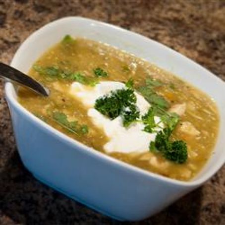 Tomatillo Chicken Soup