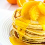 Orange Buttermilk Pancakes with Fresh Citrus Syrup