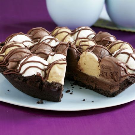 Triple Chocolate Ice Cream Pie