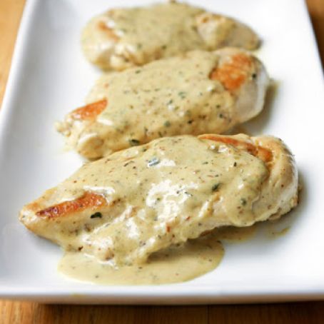 Chicken with Mustard Cream Sauce