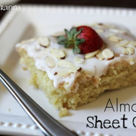 Almond Sheet Cake