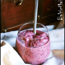 Pineapple Blueberry Oat Smoothie