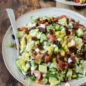 BLT Chopped Salad with Corn, Feta + Avocado