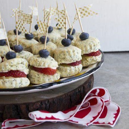 Lemon-Berry Breakfast Shortcake Sliders