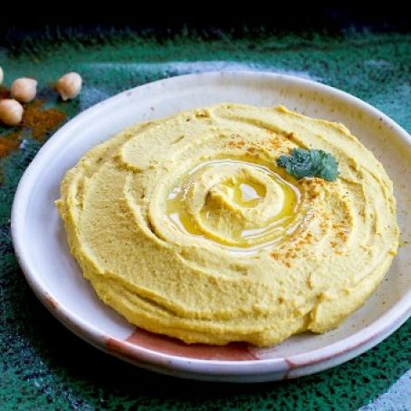Spicy-Sweet Curry Hummus