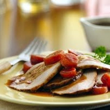 Honey Barbecue Pork Roast with Carrots