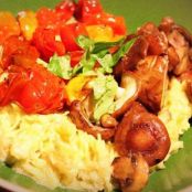 Spaghetti Squash with Alfredo Sauce