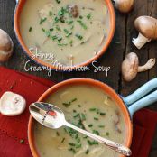 Low Fat Creamy Mushroom Soup
