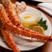 King Crab Legs with Ginger Butter