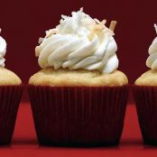 Vanilla Bean-Coconut Cupcakes with Coconut Frosting