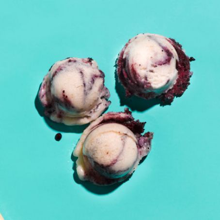 Blueberry-Banana Ice Cream