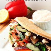Mediterranean Veggie Sandwich